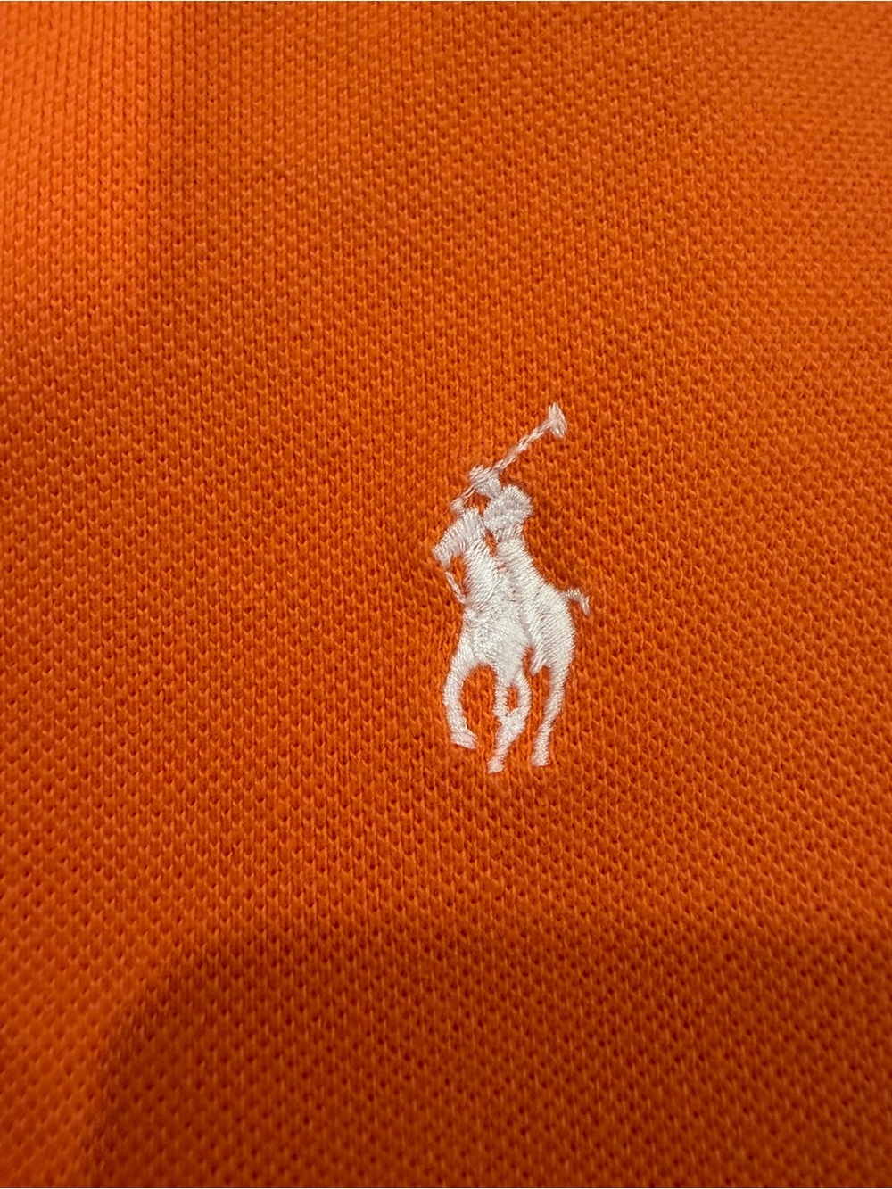 Polo Ralph Lauren Men’s Small Orange Cotton Polo Shirt Classic Pony - Picture 5 of 14